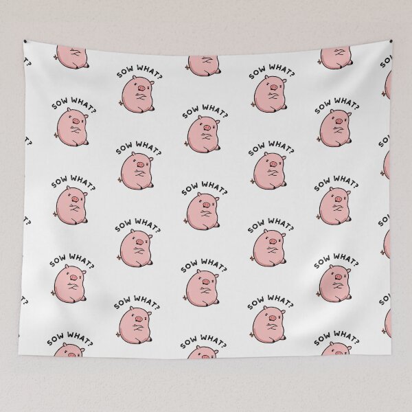 Item preview, Sow What Sassy Pig Puns  designed and sold by punnybone.