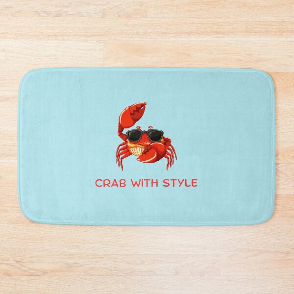 Aperçu de l'œuvre Crabe avec tapis de bain style créée et vendue par MyriadLifePhoto.