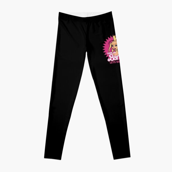 High fashion plus size Barbie Leggings by jeannenowak