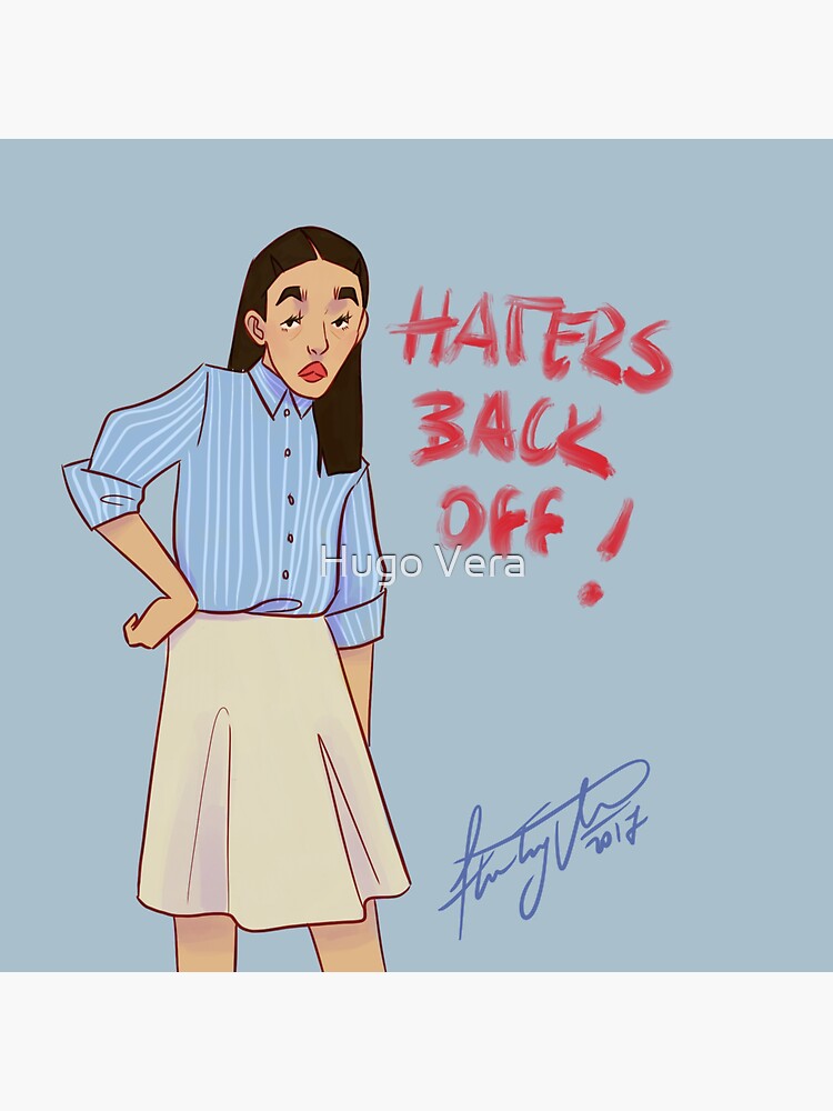 "Haters back off! by Hugo Vera" Sticker for Sale by hugoeverar