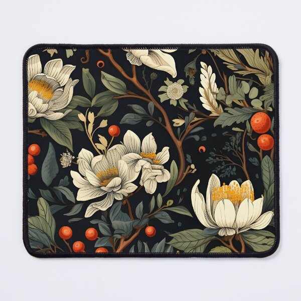 Item preview, “Earth’s Bounty and Beauty”: Early Autumn Flowers and Red Apples—Fall Floral Patterns, Apple Autumnal Harvest, Seamless Pattern of wedding ceremonies designed and sold by ignasirus.