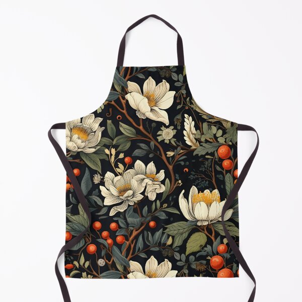 Item preview, “Earth’s Bounty and Beauty”: Early Autumn Flowers and Red Apples—Fall Floral Patterns, Apple Autumnal Harvest, Seamless Pattern of wedding ceremonies designed and sold by ignasirus.