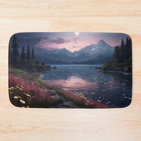 Item preview, Image of an evening mood at a lake in classic oil painting style designed and sold by Pflugart.