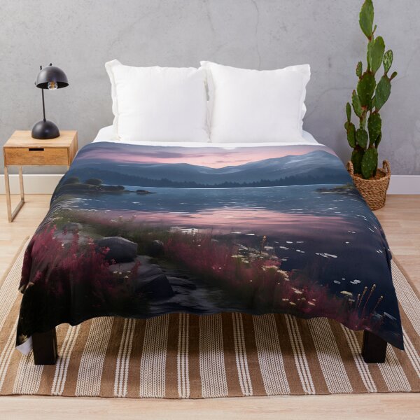 Item preview, Image of an evening mood at a lake in classic oil painting style designed and sold by Pflugart.