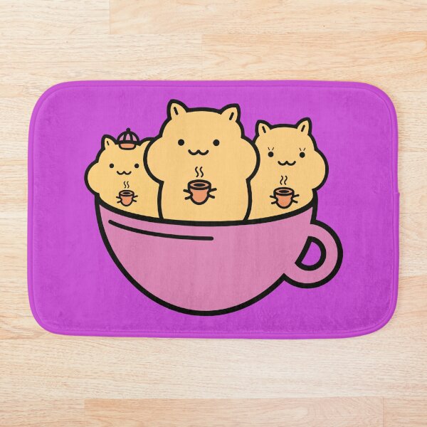 Item preview, hamsters drink coffee designed and sold by NIKOMI STUDIO.