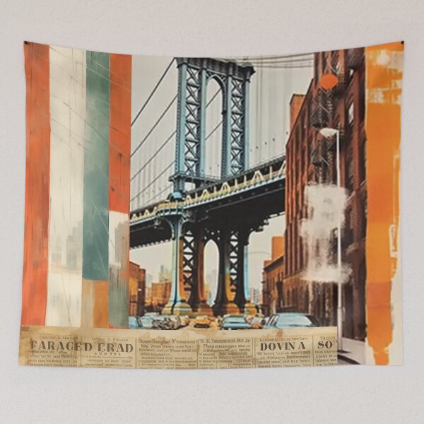 Item preview, New York City Art Prints, Wall Art, Retro Canvas Art designed and sold by ShaneUFO.