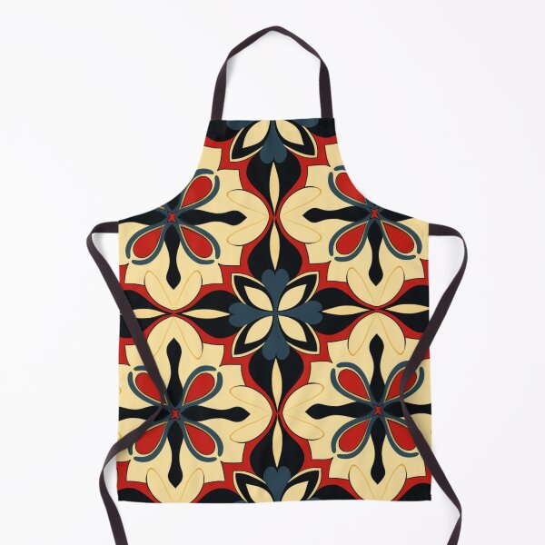 Artikelvorschau, Buntes Fantasiemuster gelb schwarz rot Ornamente entworfen und verkauft von G-M-Designs.