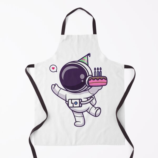 Item preview, Cute astronaut holding birthday cake designed and sold by Stre1f.
