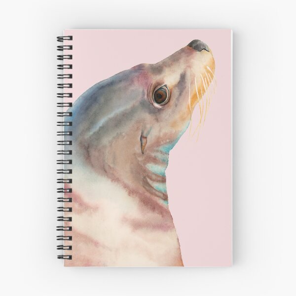 Item preview, Lazy Glance - Sea Lion Watercolor Painting designed and sold by namibear.