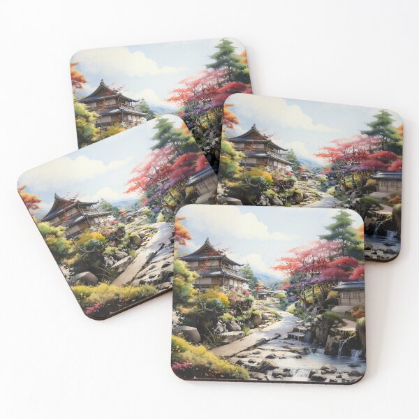 Item preview, Magome Juku Japan Landscape During the Edo Period designed and sold by solrevolver.