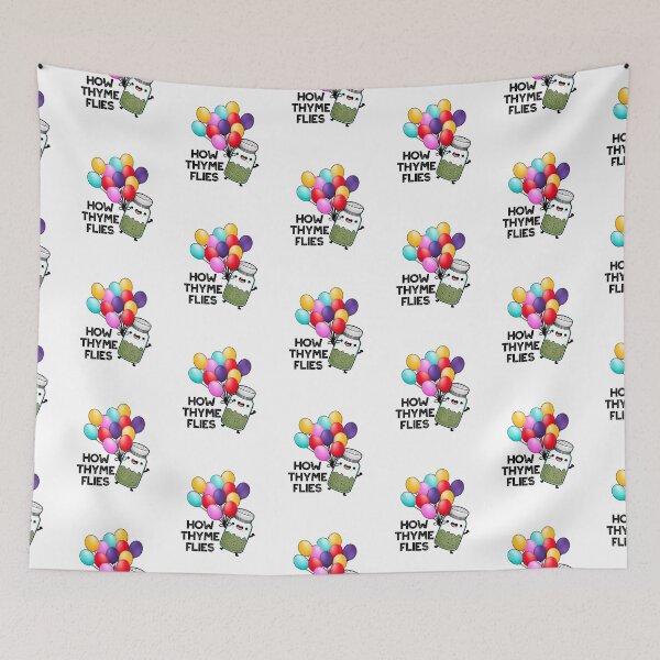 Item preview, How Thyme Flies Funny Herb Puns  designed and sold by punnybone.