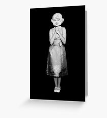 Lady in the radiator Greeting Card