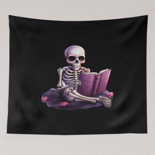 Item preview, Skeleton reading a book designed and sold by Mateusz Majcherek.