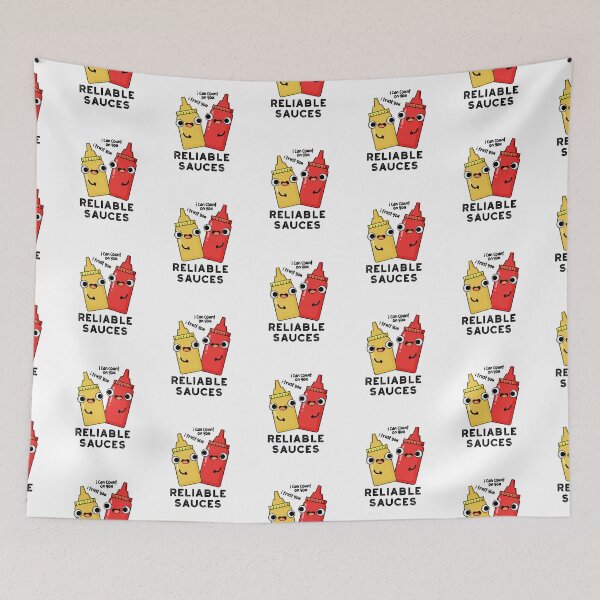 Item preview, Reliable Sauces Funny Food Puns  designed and sold by punnybone.
