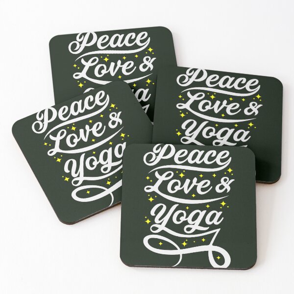 Item preview, Peace Love and Yoga. Yoga designed and sold by Quirky Gaps.