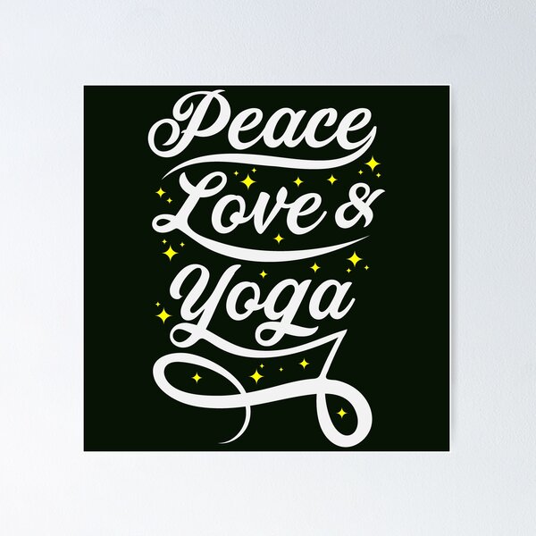 Item preview, Peace Love and Yoga. Yoga designed and sold by 24gap.