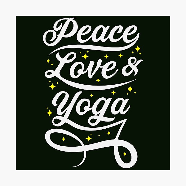 Item preview, Peace Love and Yoga. Yoga designed and sold by 24gap.