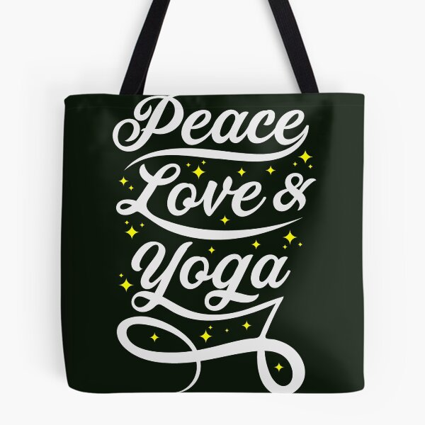 Item preview, Peace Love and Yoga. Yoga designed and sold by Quirky Gaps.