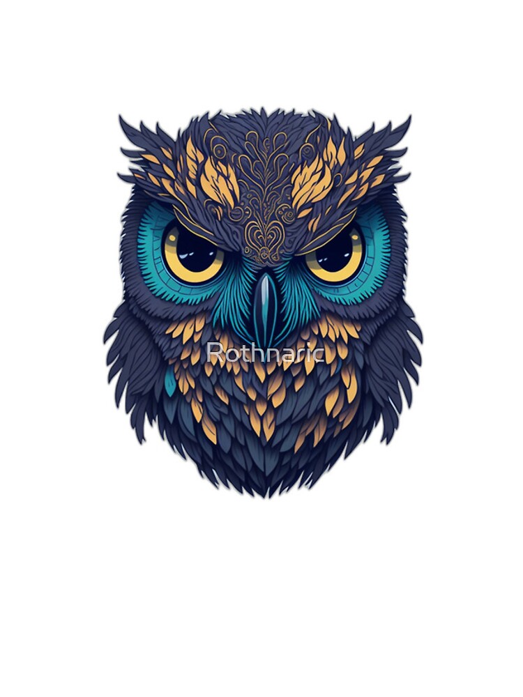 Thumbnail 4 of 4, iPhone Case, Intricate Owl designed and sold by Rothnaric.