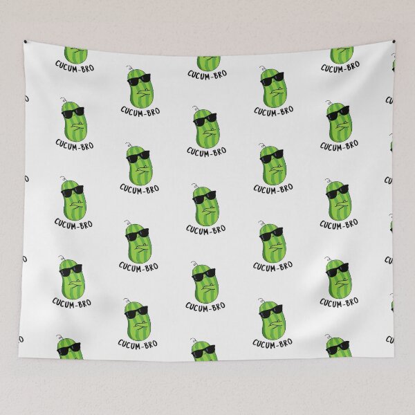 Item preview, Cucum-bro Funny Cucumber Puns  designed and sold by punnybone.