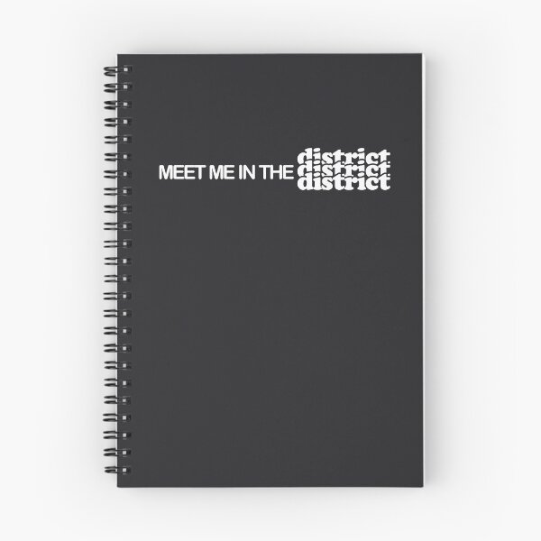 Item preview, meet me in the district - white text design designed and sold by EmeraldeaArt.