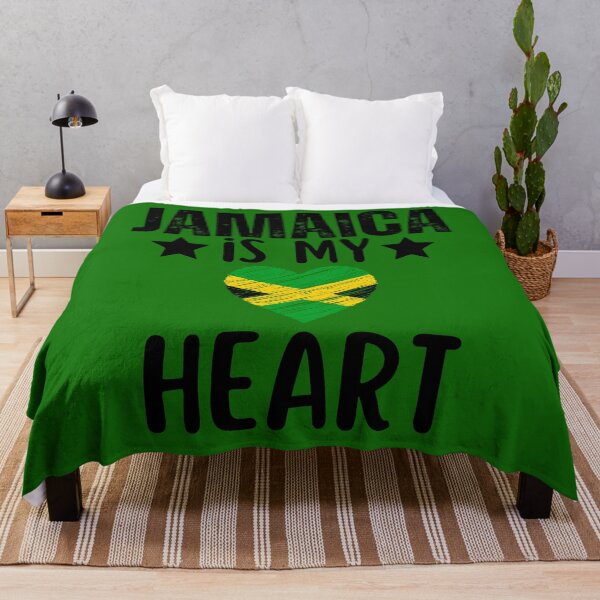 Item preview, Jamaica Is In My Heart Retro Jamaica Flag Independence Day designed and sold by Sarah38.