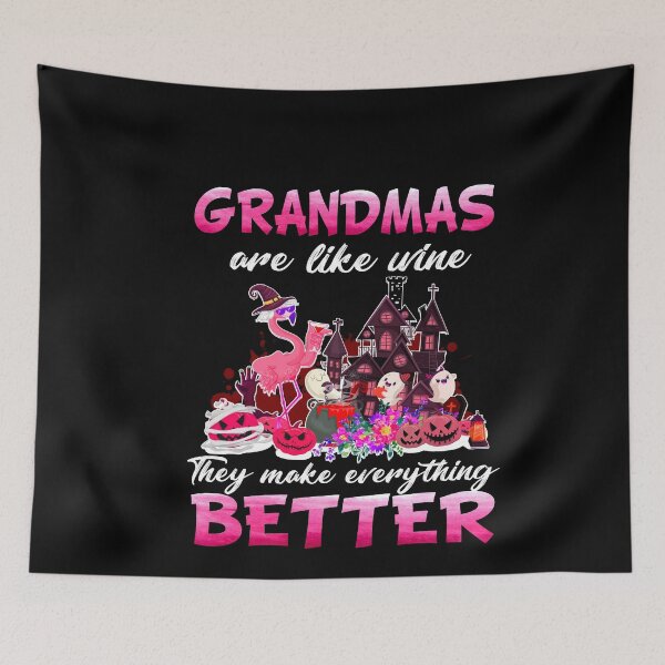 Item preview, Grandmas are like wine they make everything better flamingo halloween designed and sold by EagmianPheolea.
