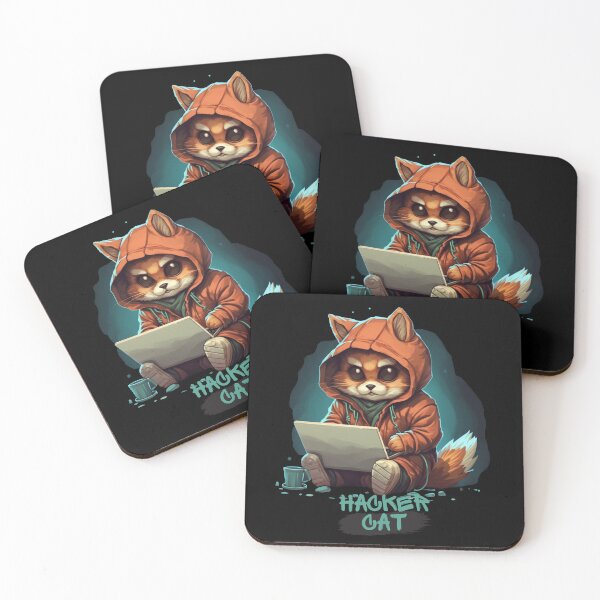 Item preview, Cat hacker, Programmer coder - developer programming coding designed and sold by Mateusz Majcherek.