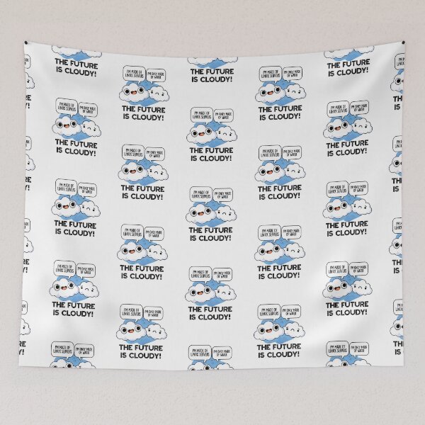 Item preview, The Future Is Cloudy Funny Computer Puns  designed and sold by punnybone.