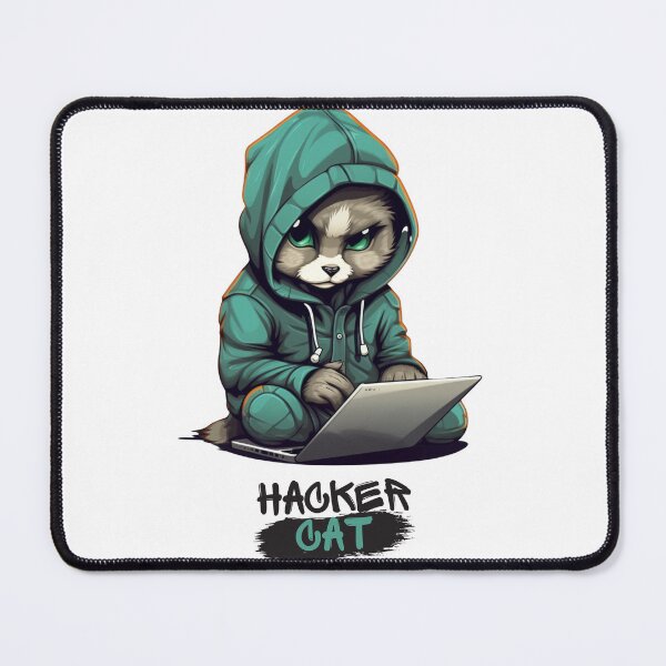 Item preview, Cat hacker designed and sold by Mateusz Majcherek.