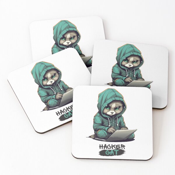 Item preview, Cat hacker designed and sold by Mateusz Majcherek.