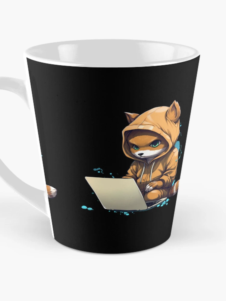 Thumbnail 3 of 4, Coffee Mug, Cat hacker, Programmer coder - developer programming coding designed and sold by Mateusz Majcherek.