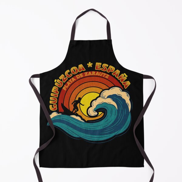 Item preview, Guipúzcoa, España- Playa de Zarautz-Retro Sunset and Waves - Essential t-shirt designed and sold by PatriciaReyes.