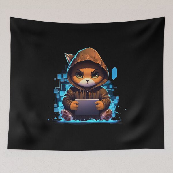 Item preview, Cat hacker designed and sold by Mateusz Majcherek.