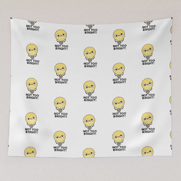 Item preview, Not Too Bright Funny Bulb Puns  designed and sold by punnybone.