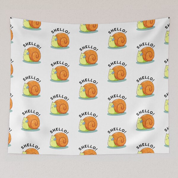 Item preview, Shello Funny Snail Puns  designed and sold by punnybone.