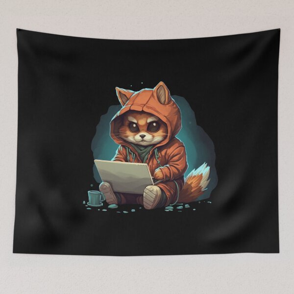 Item preview, Cat hacker designed and sold by Mateusz Majcherek.