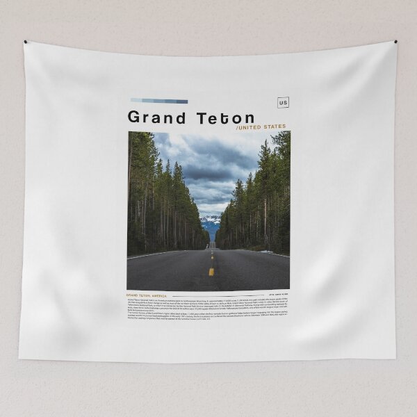 Item preview, Grand Teton poster landscape designed and sold by paulrommer.