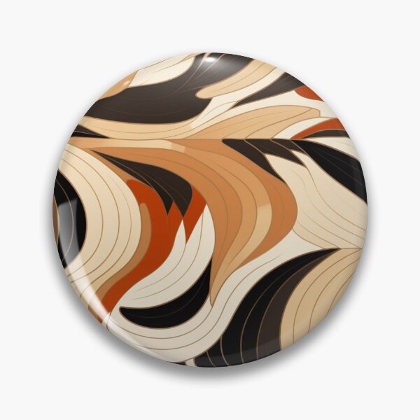 Item preview, Colorful fantasy pattern brown beige rust caramel chocolate ornaments designed and sold by G-M-Designs.