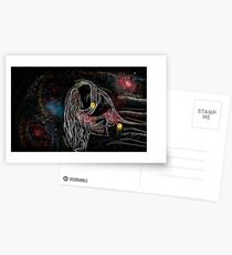 Artistic portrait drawing Postcards