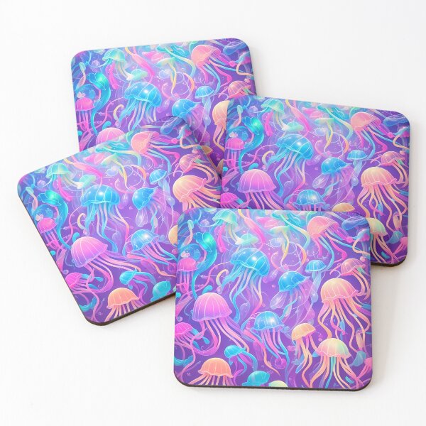 Item preview, A group of jellyfish swimming in the sea designed and sold by Carmillai.