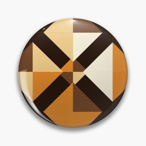 Item preview, Colorful fantasy pattern brown beige rust caramel chocolate ornaments designed and sold by G-M-Designs.