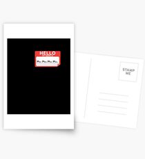 Hello My Name Is Mom, Mom, Mom, Mom... Funny Postcards