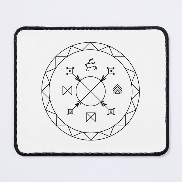 Item preview, Shaman Drum, Ancient Ornaments, Uyghur Uzbek Drum, Spiritual art, Kam Drum, Geometric symmetry designed and sold by mayaone.