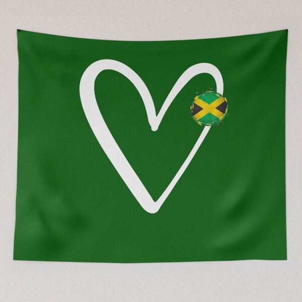 Item preview, Jamaica Flag Heart Jamaican Flag Lovers Souvenir Love Travel designed and sold by Sarah38.