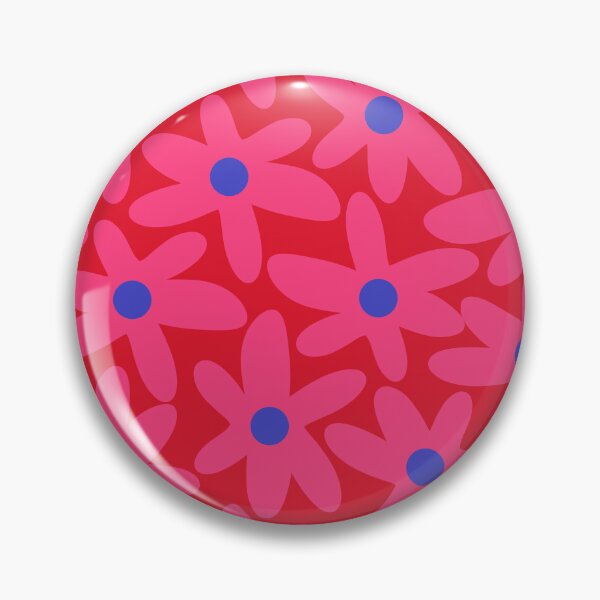 Item preview, Daisy Time Floral Pattern Magenta Pink Fuchsia Blue designed and sold by kierkegaard.