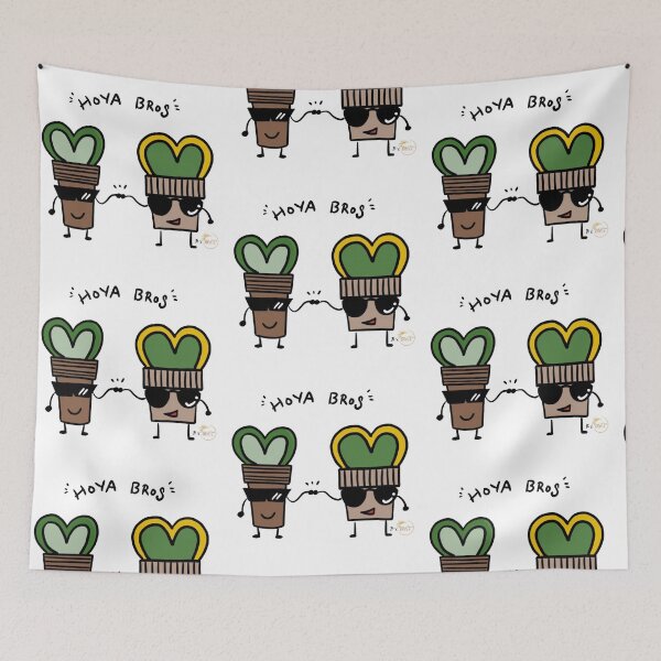 Item preview, Hoya Bros illustration for shirt printing, plant stickers, hoya plant stickers | Bay Area Hoya designed and sold by BayAreaHoyaShop.