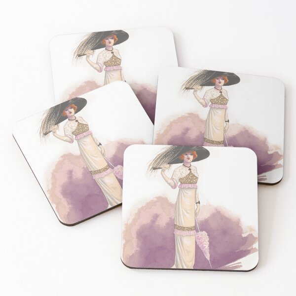 Item preview,  Beautiful vintage illustration of a lady in a lovely dress Victorian  designed and sold by Vintage Designs +.