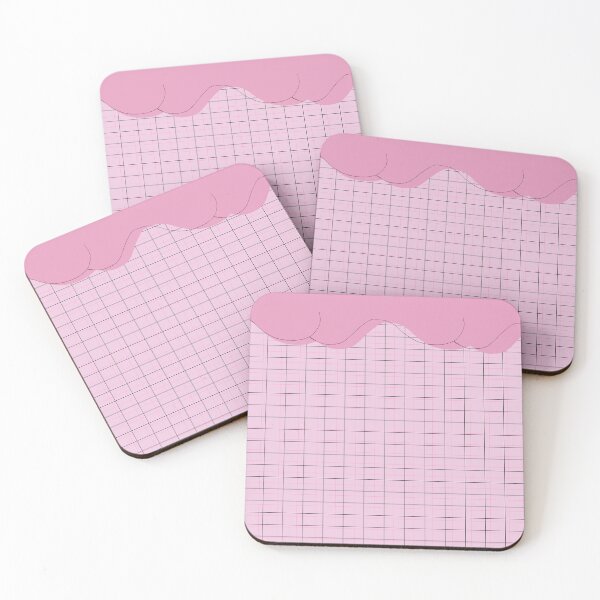 Item preview, pink grid wave designed and sold by Madomuay.