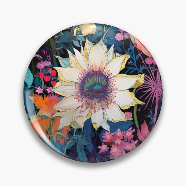 Item preview, Colorful Flower Pattern AI designed and sold by junkydotcom.